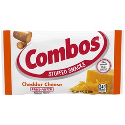 COMBOS Cheddar Cheese Pretzel Baked Snacks, 1.8 oz Bag image