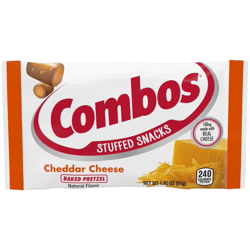 COMBOS Cheddar Cheese Pretzel Baked Snacks, 1.8 oz Bag COMBOS®